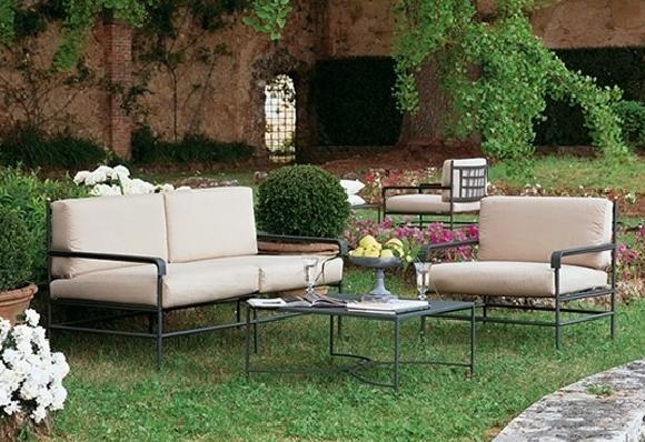 Salon en fer forgé pour jardin